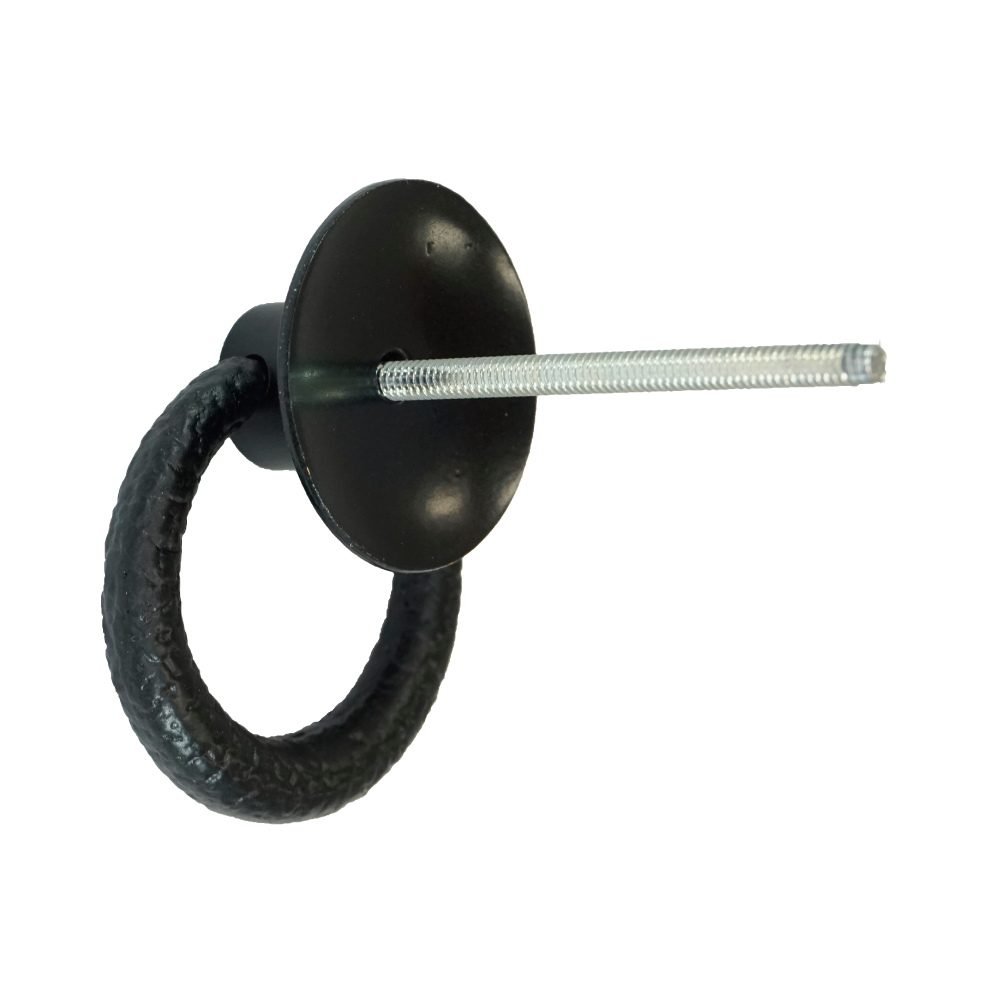 Textured Ring Pull with Backplate  |  Ring Diameter  1  5/16" ( 34mm )-  1 3/4" ( 45mm )