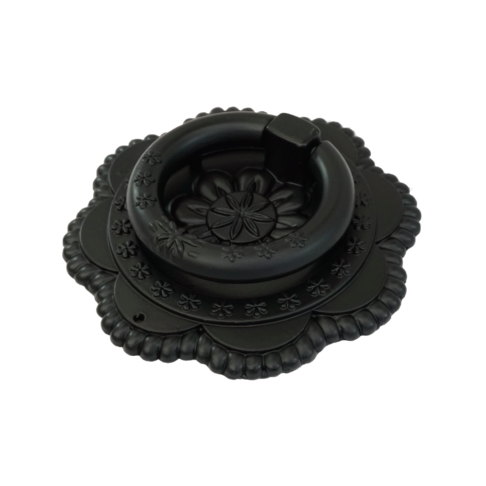Floral Embroidery Ring Pull  |  Ring Diameter  1  3/4" ( 44mm )