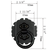 Snowflake Ring Pull   |  Ring Diameter  1  11/16" ( 43mm )