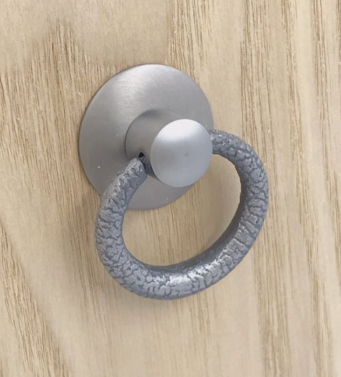 Textured Ring Pull with Backplate  |  Ring Diameter  1  5/16" ( 34mm )-  1 3/4" ( 45mm )