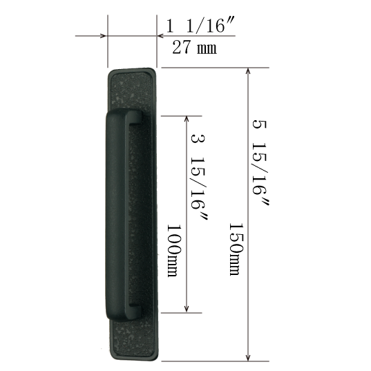 Noble Grip Handle  |  Center to Center     3  15/16”  ( 100mm )