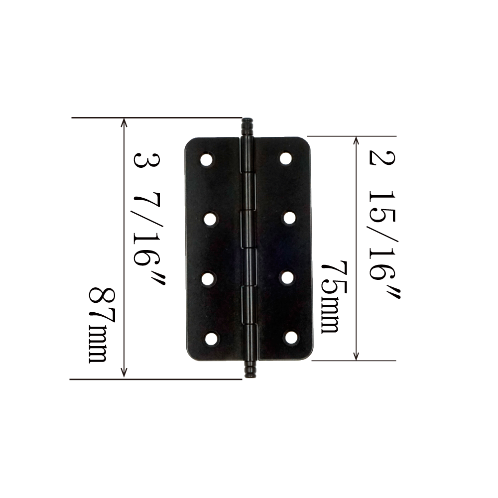Plain Rounded Corner Hinge