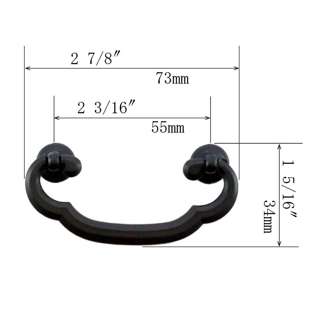 Cloud Basic Handle  |  Center to Center   1  13/16”  ( 46mm ) -  2 9/16"  ( 65mm )