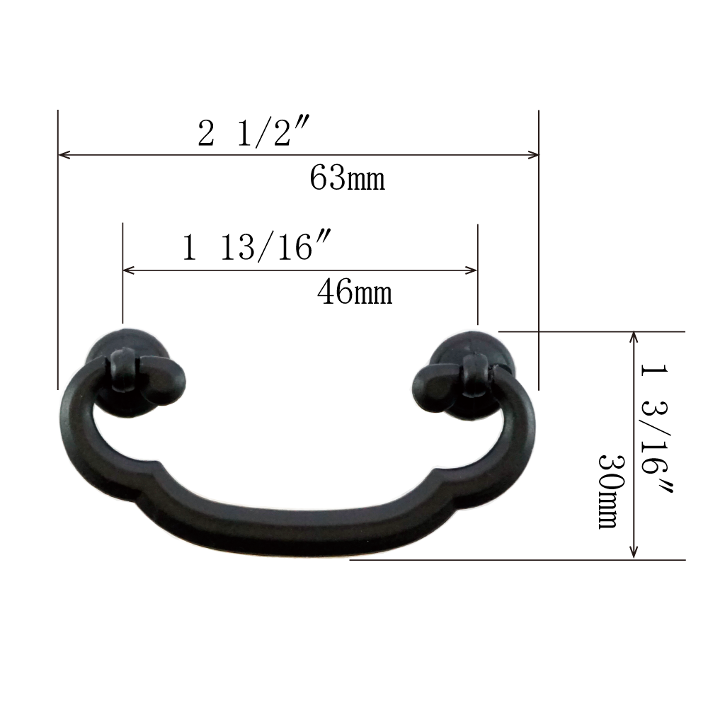 Cloud Basic Handle  |  Center to Center   1  13/16”  ( 46mm ) -  2 9/16"  ( 65mm )