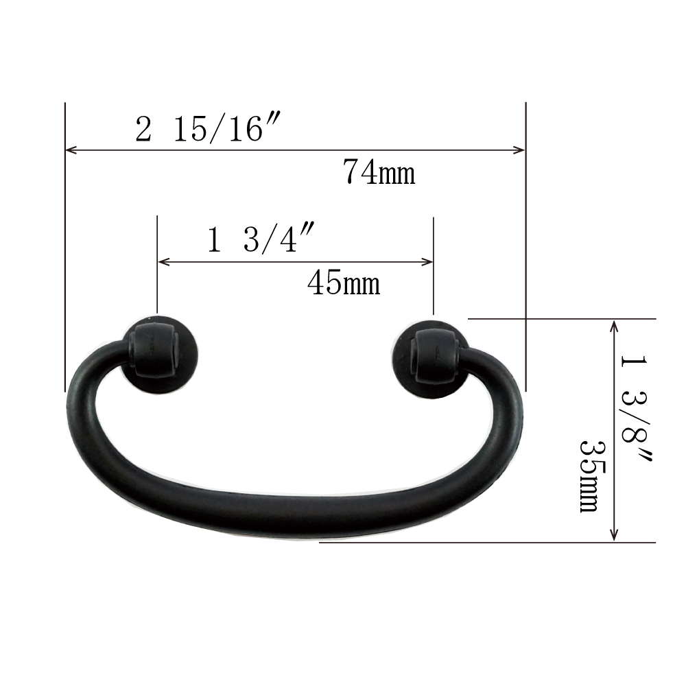 Yamakita Basic Handle  |  Center to Center     1  3/4”  ( 45mm )