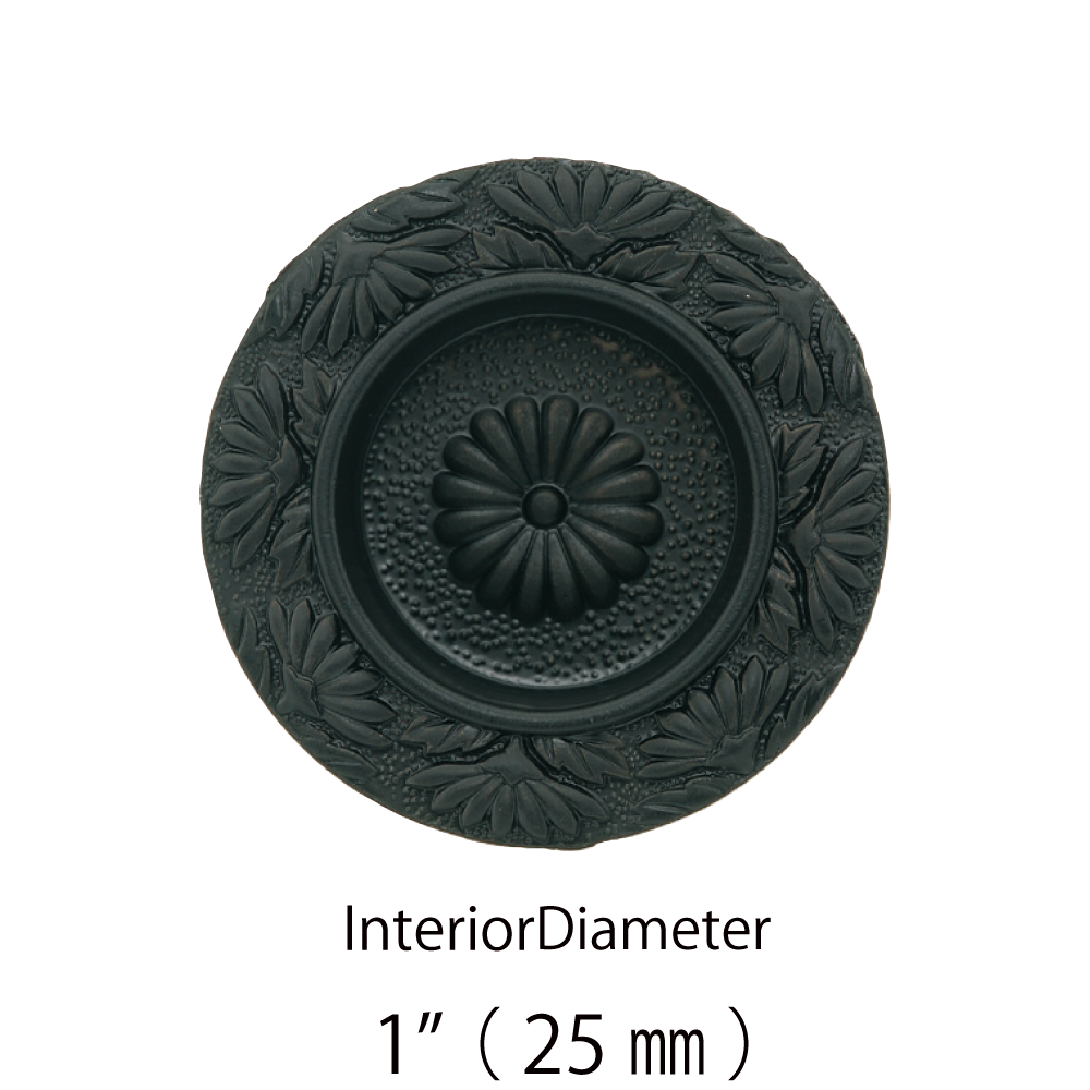 Chrysanthemum Flush Door Pull  |  Interior Diameter    13/16" ( 20mm )- 1" ( 25mm )