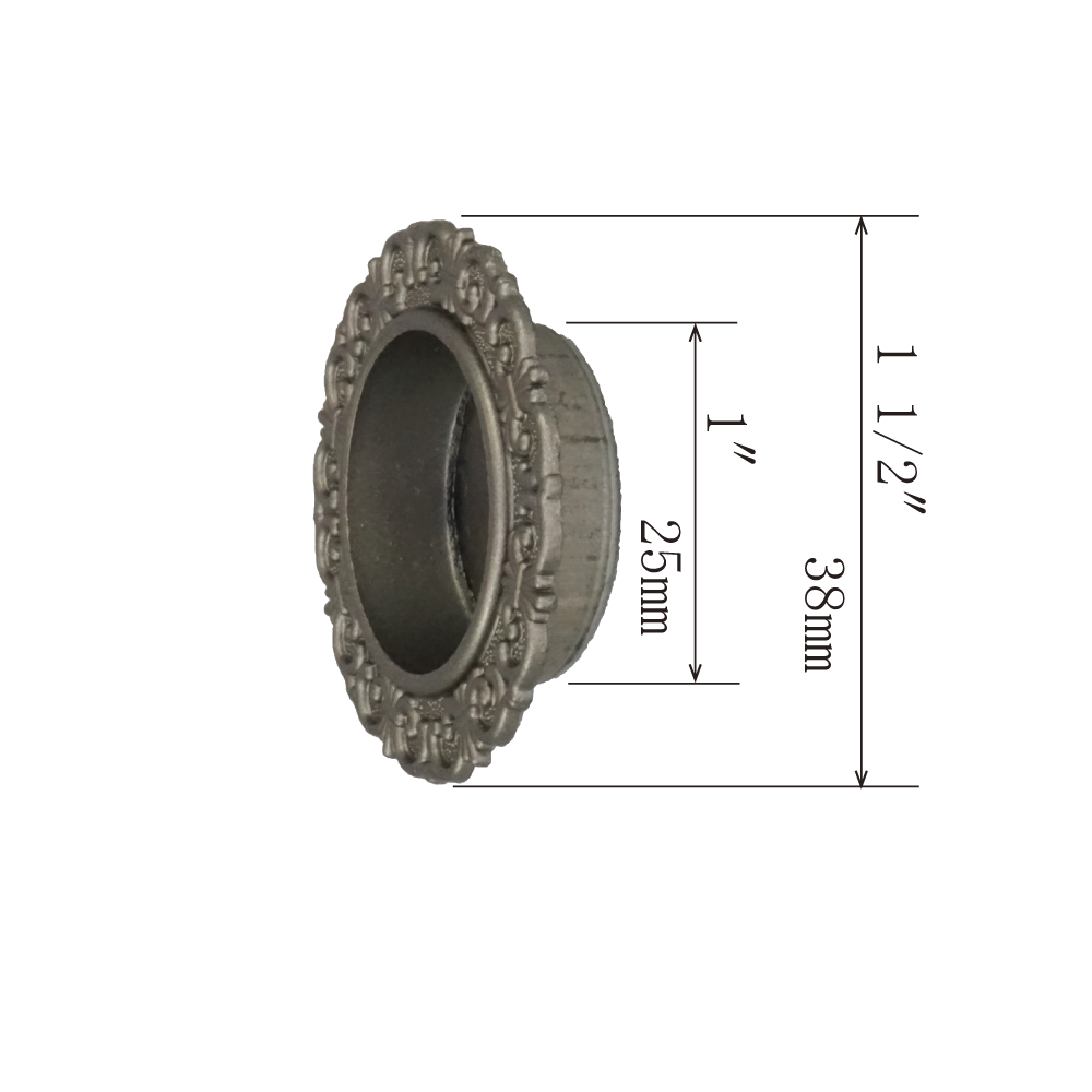 Yamashina Flush Door Pull  |  Interior Diameter    13/16" ( 20mm )- 1" ( 25mm )