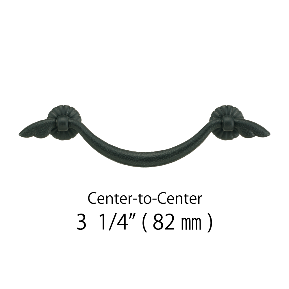 Chrysanthemum Base Basic Handle  |  Center to Center   2  11/16”  ( 68mm ) -  3 1/4"  ( 82mm )