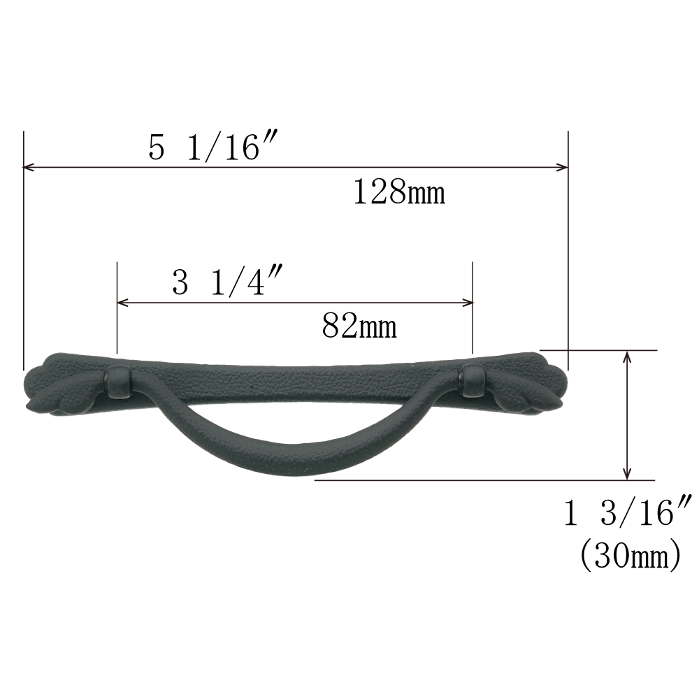 Noble Nagaza Basic Handle  |  Center to Center    2  11/16”  ( 68mm ) -  3  1/4"  ( 82mm )