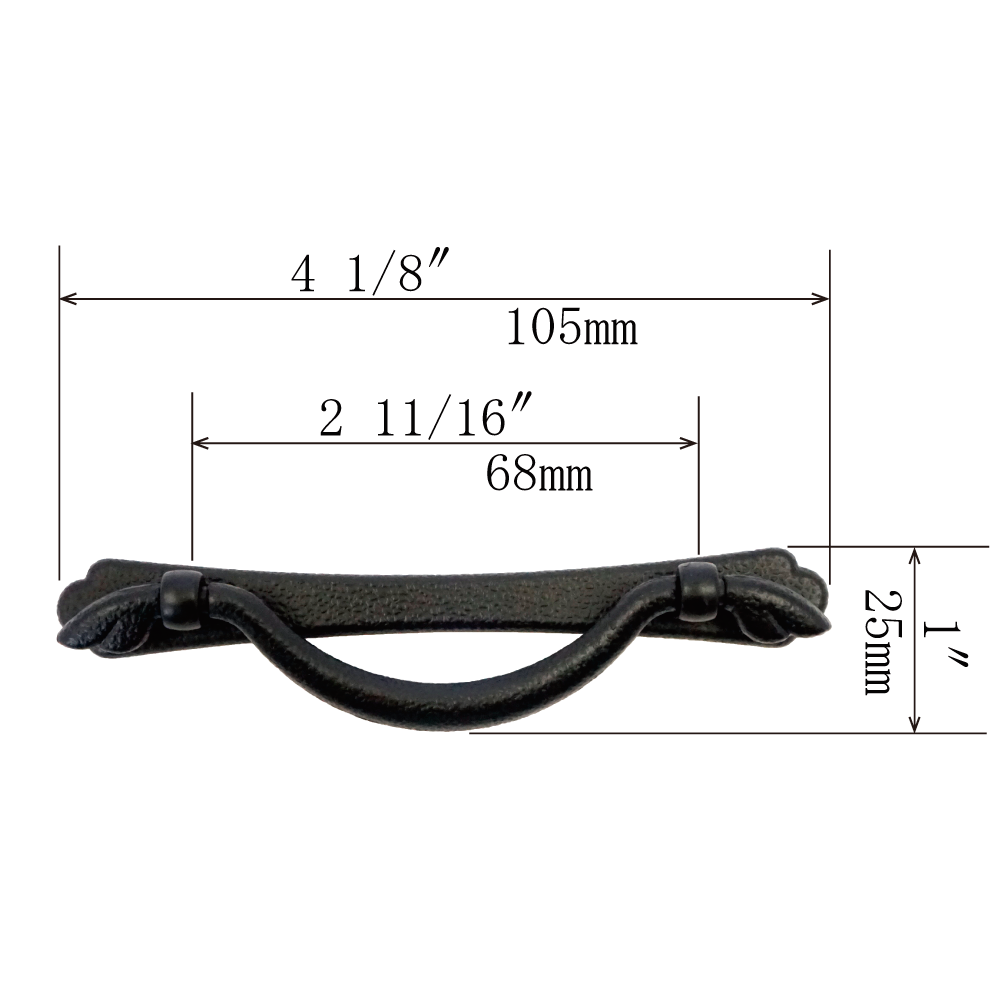 Noble Nagaza Basic Handle  |  Center to Center    2  11/16”  ( 68mm ) -  3  1/4"  ( 82mm )