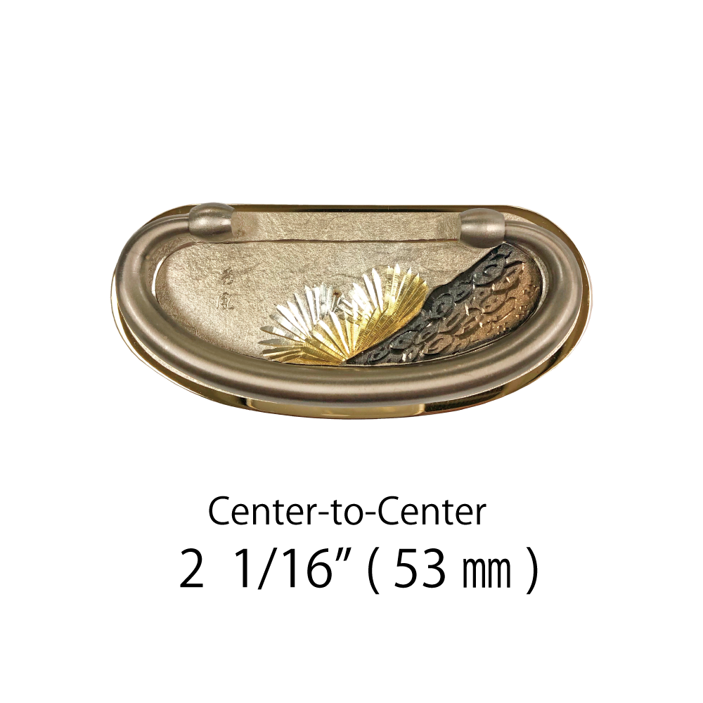 Japanese Pine Basic Handle  |  Center to Center   2   1/16”  ( 53mm )