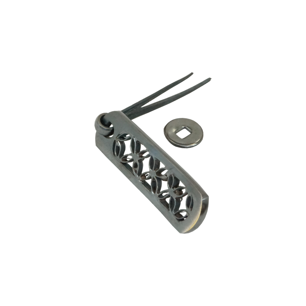Laced Flower Drop Pull   |  Height  1 11/16" ( 43mm ) - 2 1/4" ( 58mm )