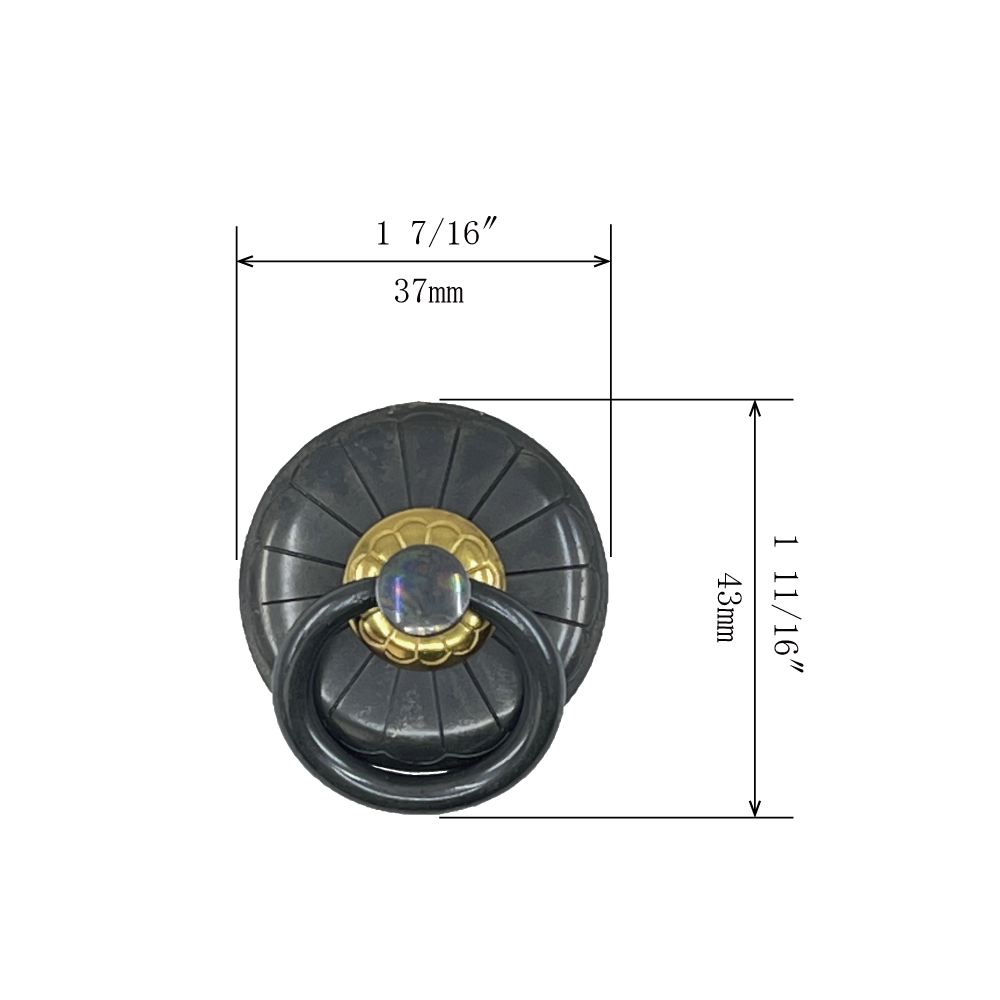 Chrysanthemum Ring Pull  l  Ring Diameter 1 7/16" (37mm)