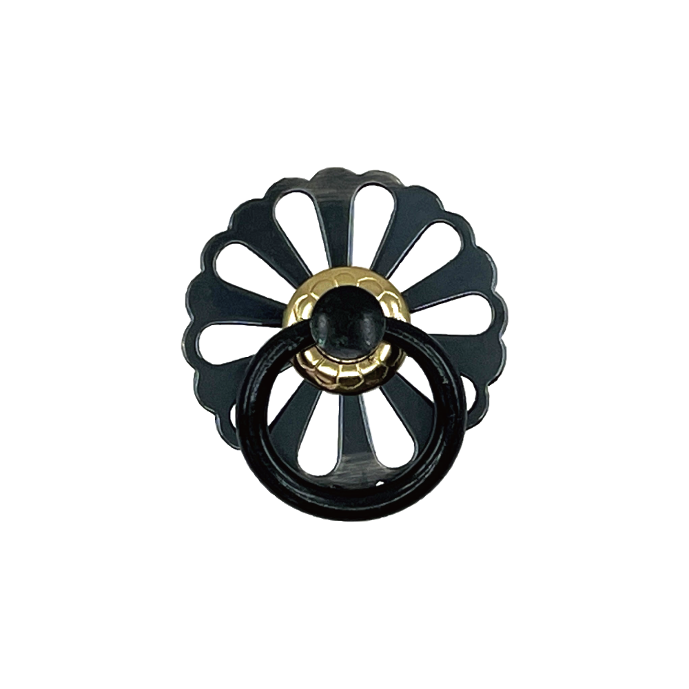 See-Through Chrysanthemum Ring Pull  l  1 5/8" (41mm)