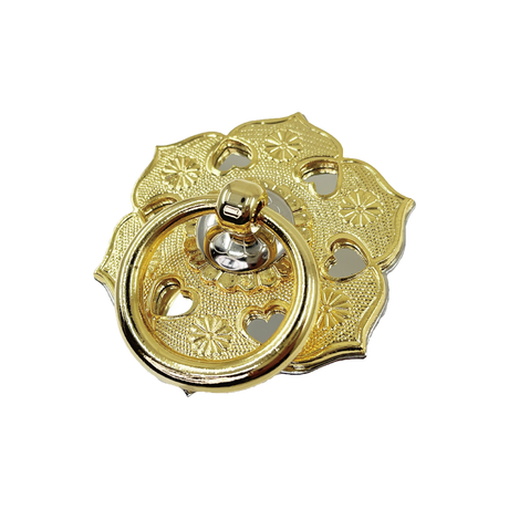Petals with Heart Cut-Outs Ring Pull  l  Ring Diameter 2 3/16" (56mm)