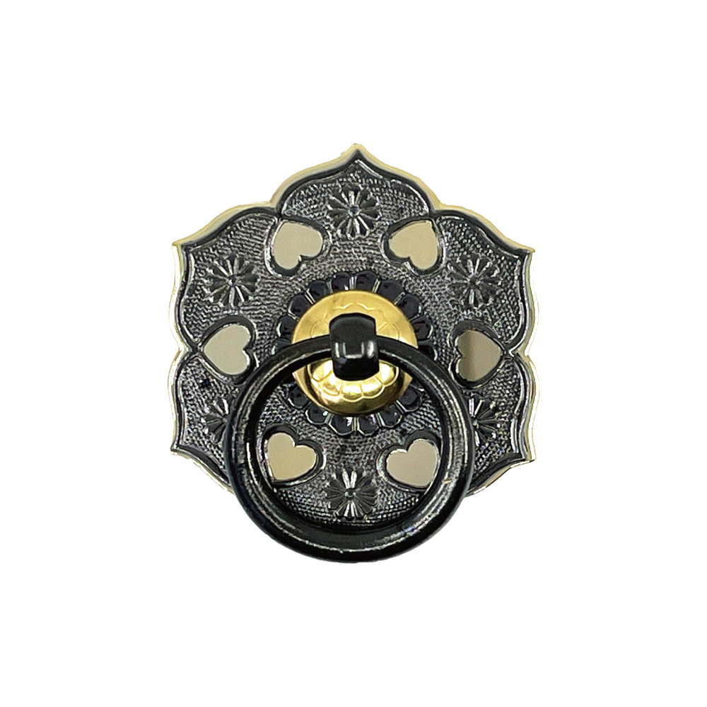 Petals with Heart Cut-Outs Ring Pull  l  Ring Diameter 2 3/16" (56mm)