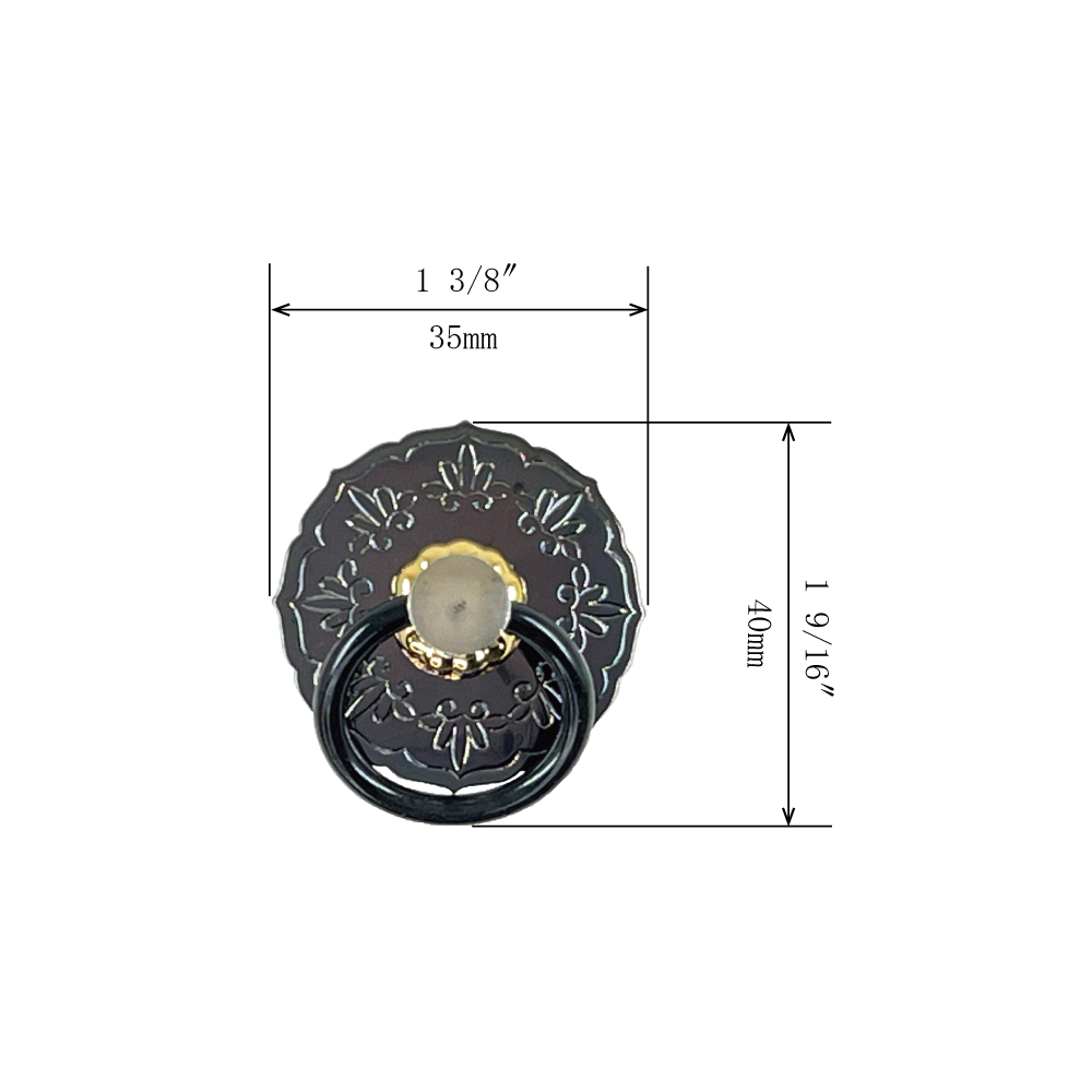 Divine Carving Ring Pull  l  Ring Diameter 1 3/8" (35mm)