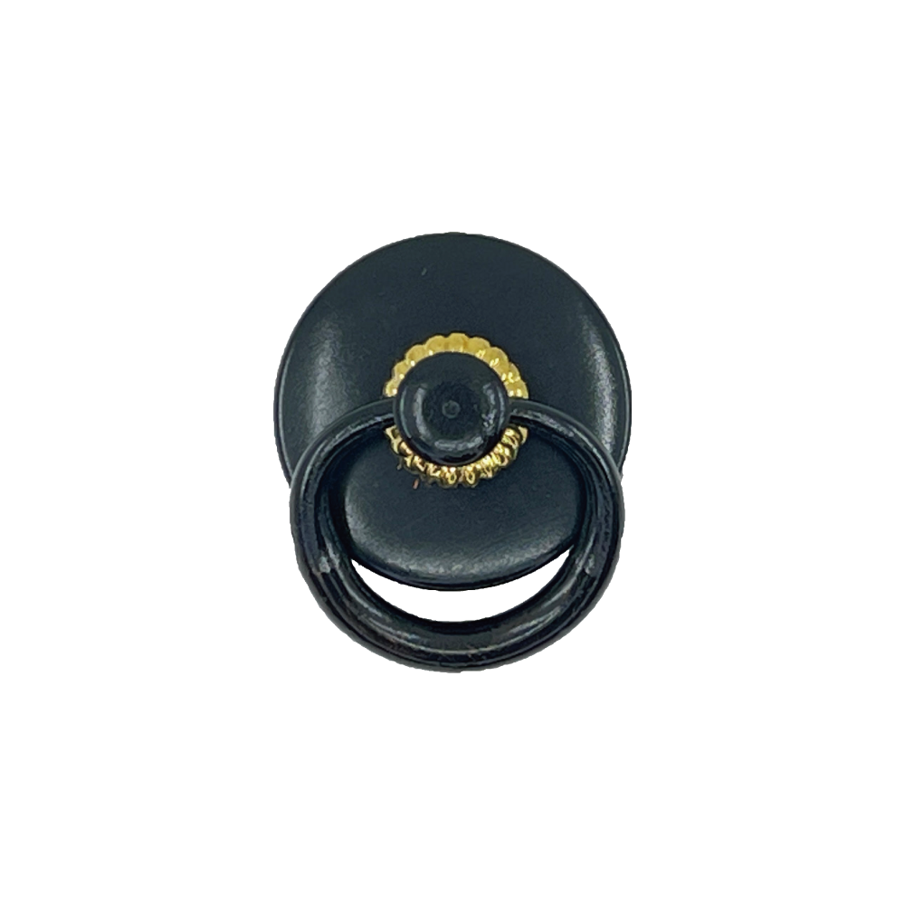 Lacquered with Gold Trim Ring Pull  l  Ring Diameter 1 3/8" (35mm)