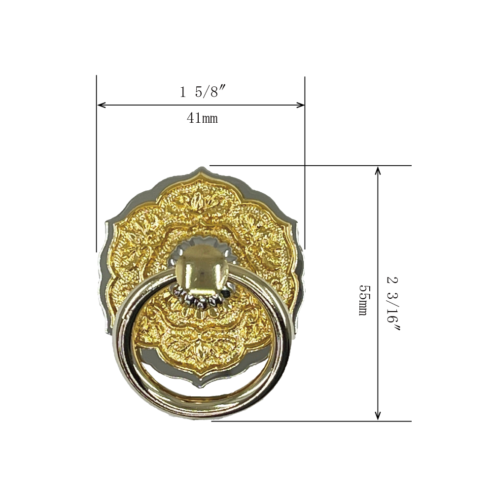 Divine Carving Ring Pull  l  Ring Diameter 1 9/16" (40mm)