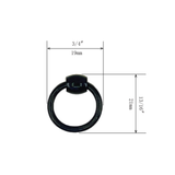 Black Taiko Ring Pull l Ring Diameter 3/4" (19mm)