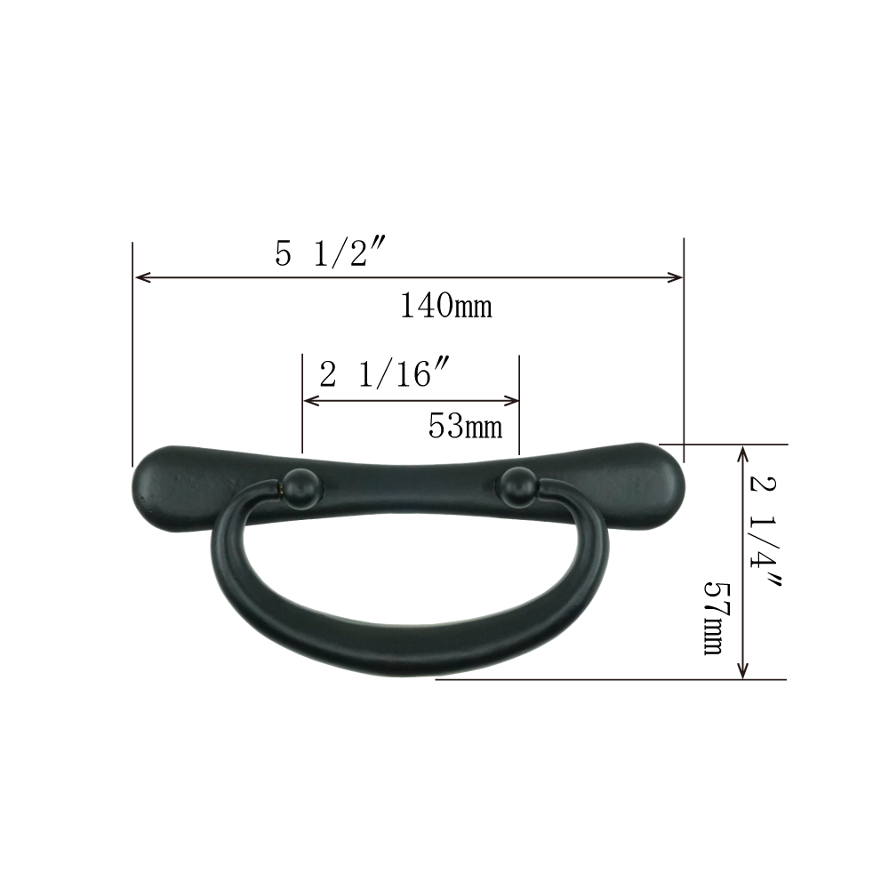 Momoyama Basic Handle  |  Center to Center   1  9/16”  ( 40mm ) -  2 1/16"  ( 53mm )
