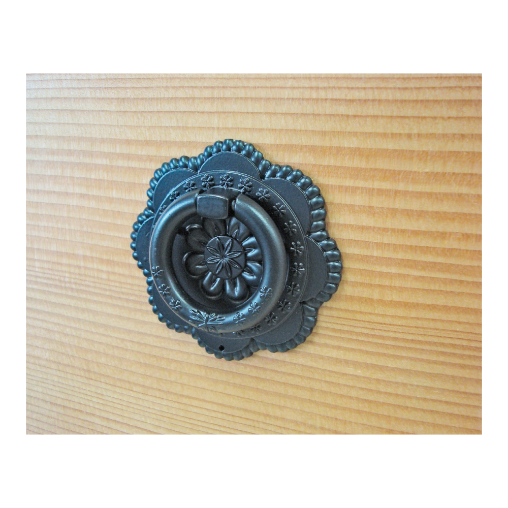 Floral Embroidery Ring Pull  |  Ring Diameter  1  3/4" ( 44mm )