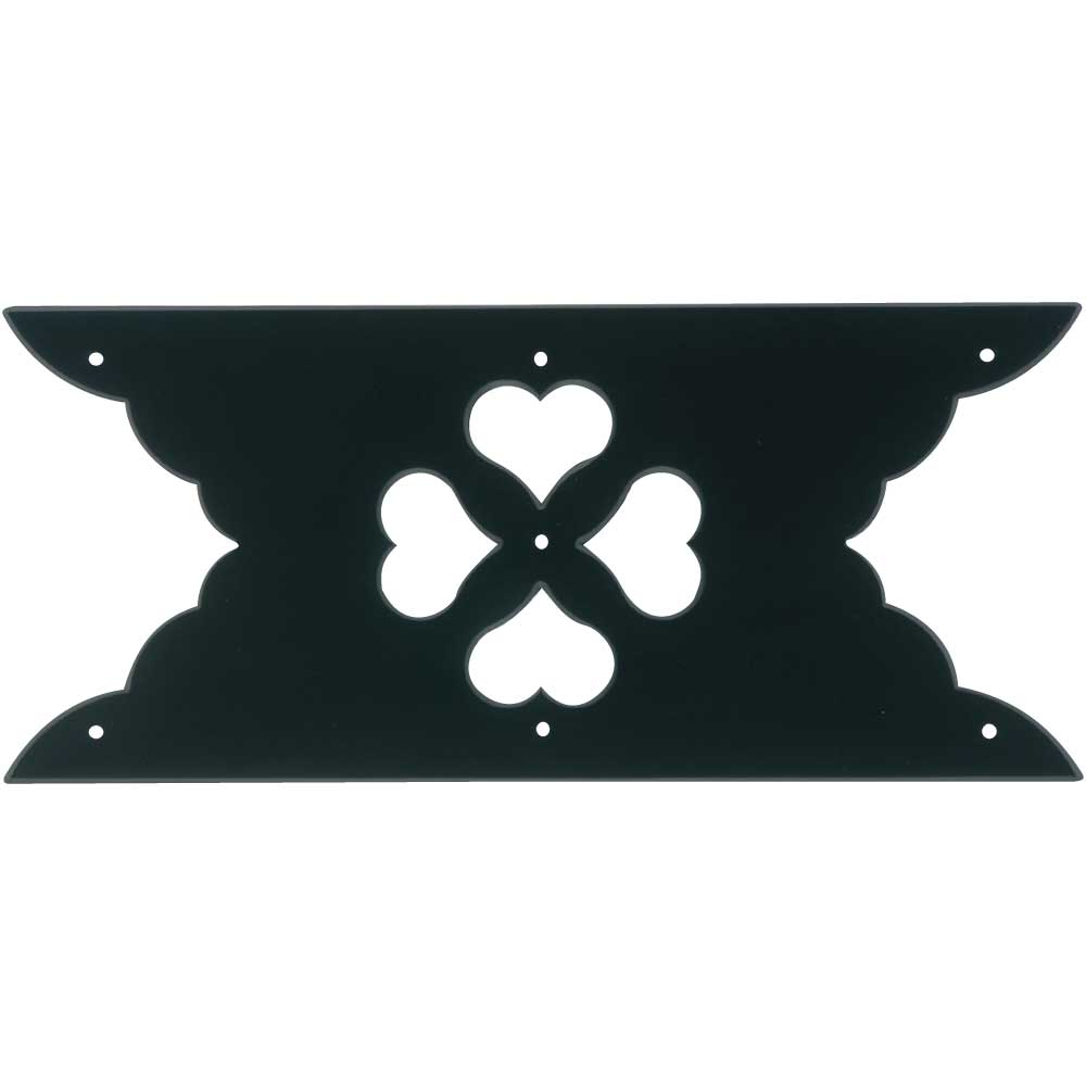 Cut-Out Hearts Wide Brace Plate