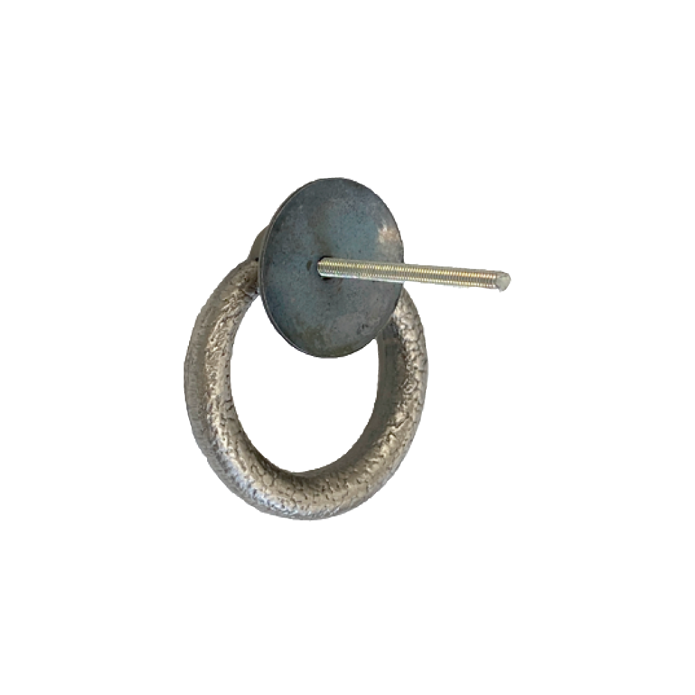 Textured Ring Pull with Backplate  |  Ring Diameter  1  5/16" ( 34mm )-  1 3/4" ( 45mm )