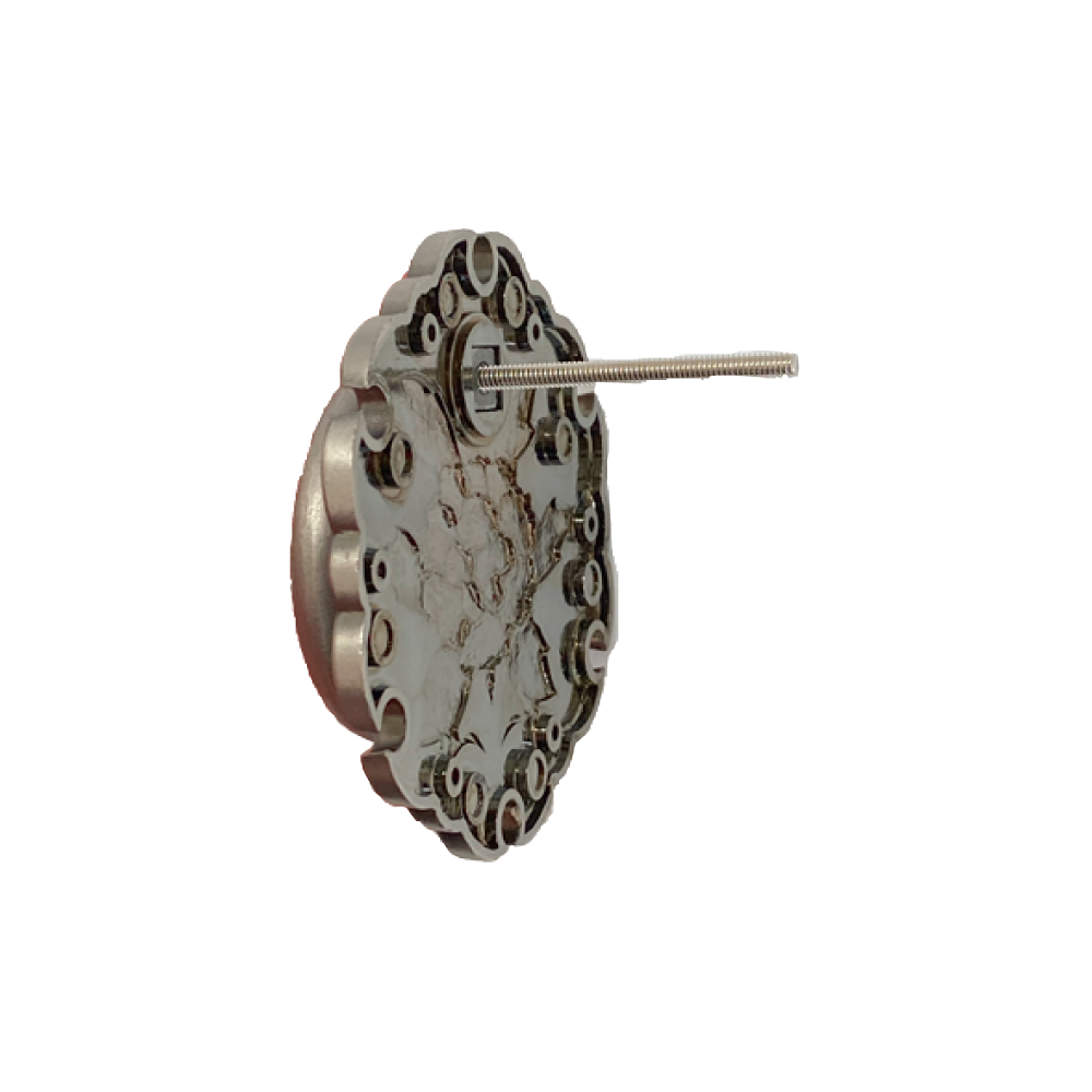 Peony in Flame Ring Pull   |  Ring Diameter  1  3/4" ( 45mm )