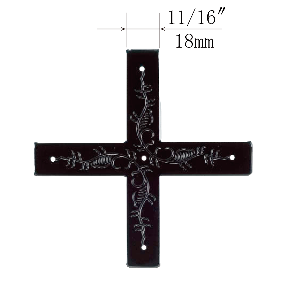 Vine Cross-Shaped Plate