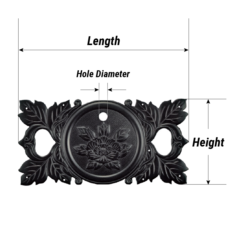 Ornamental Key Plate – MORIKUNI Tansu Cabinet Hardware