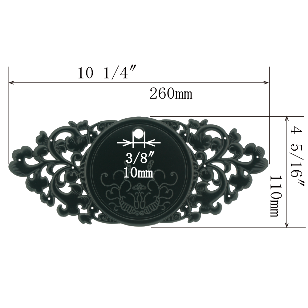 Noble Ornamental Key Plate – MORIKUNI Tansu Cabinet Hardware