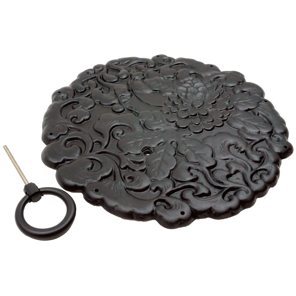 Noble Decorative Plate with Ring Handle