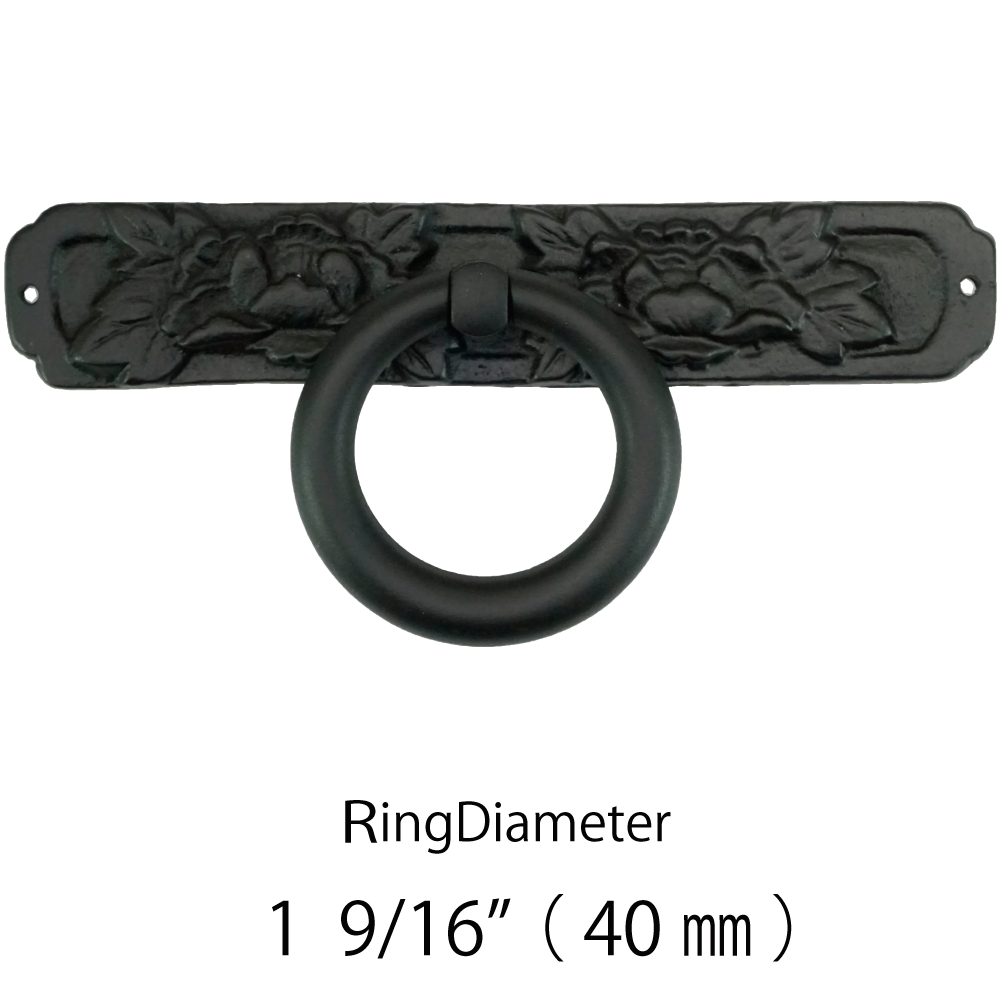 Peony & Ring Fine Handle 　  《　Ring Diameter  1  9/16" ( 40mm )　》