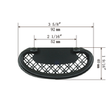 Shippo Brass Handle with Backplate | Center to Center 2 1/16" (52mm)