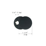 Hikiake Sliding Keyhole Cover Plate (Escutcheon) | Length 1" ( 25mm )