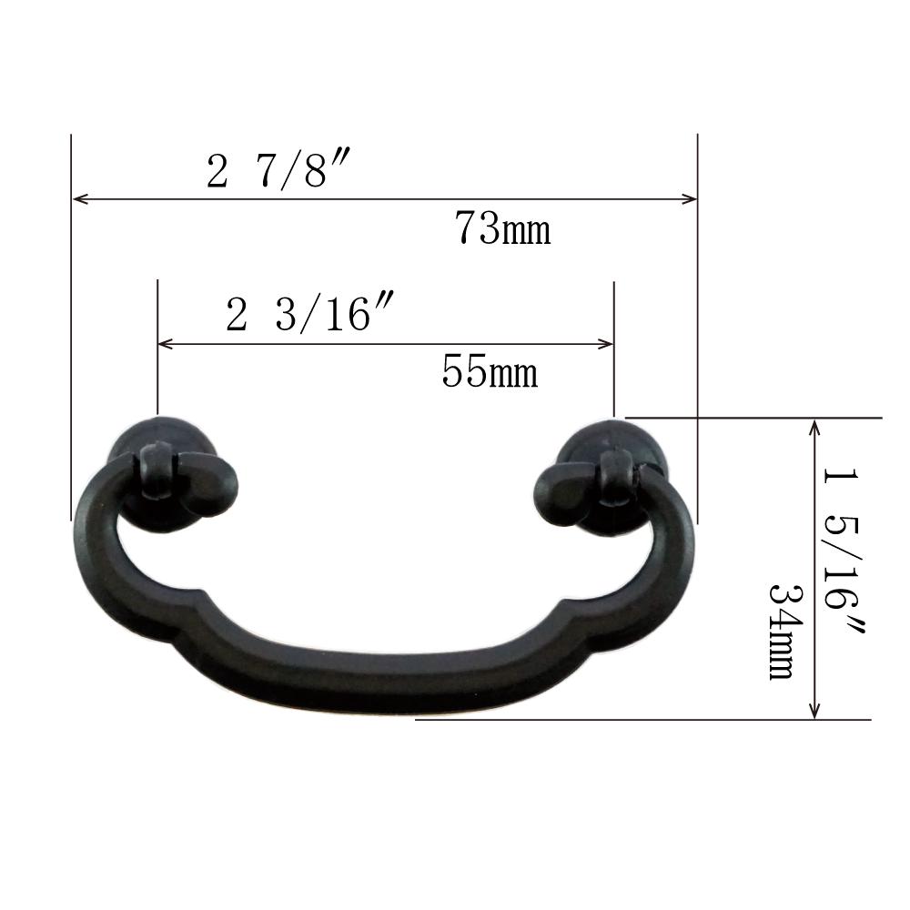 Cloud Basic Handle 　《　Center to Center   1  13/16”  ( 46mm ) -  2 9/16"  ( 65mm )　》