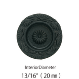 Chrysanthemum Flush Door Pull  |  Interior Diameter    13/16" ( 20mm )- 1" ( 25mm )