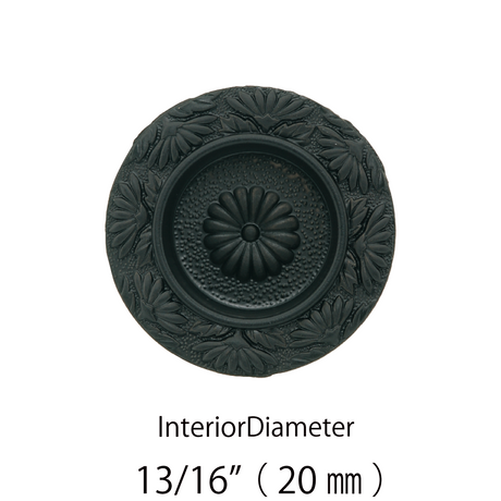 Chrysanthemum Flush Door Pull  |  Interior Diameter    13/16" ( 20mm )- 1" ( 25mm )