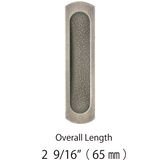 Textured Flush Door Pull　  《　Overall Length    2  9/16" ( 65mm )　》