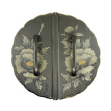 Sagami Peony Decorative Plate with Grip Handles | Height 7 1/2" ( 190mm )