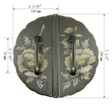 Sagami Peony Decorative Plate with Grip Handles | Height 7 1/2" ( 190mm )