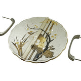 Washi Shikunshi Decorative Plate with Grip Handles | Height 7 1/2" ( 190mm )