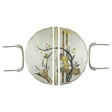 Washi Shikunshi Decorative Plate with Grip Handles | Height 7 1/2" ( 190mm )