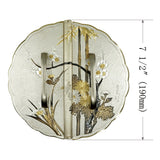 Washi Shikunshi Decorative Plate with Grip Handles | Height 7 1/2" ( 190mm )