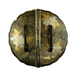 Hammered Peony Decorative Plate with Grip Handles | Height 7 1/2" ( 190mm )