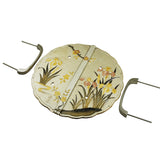 Washi Iris Decorative Plate with Grip Handles | Height 7 1/2" ( 190mm )