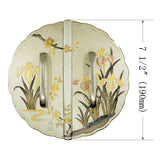 Washi Iris Decorative Plate with Grip Handles | Height 7 1/2" ( 190mm )