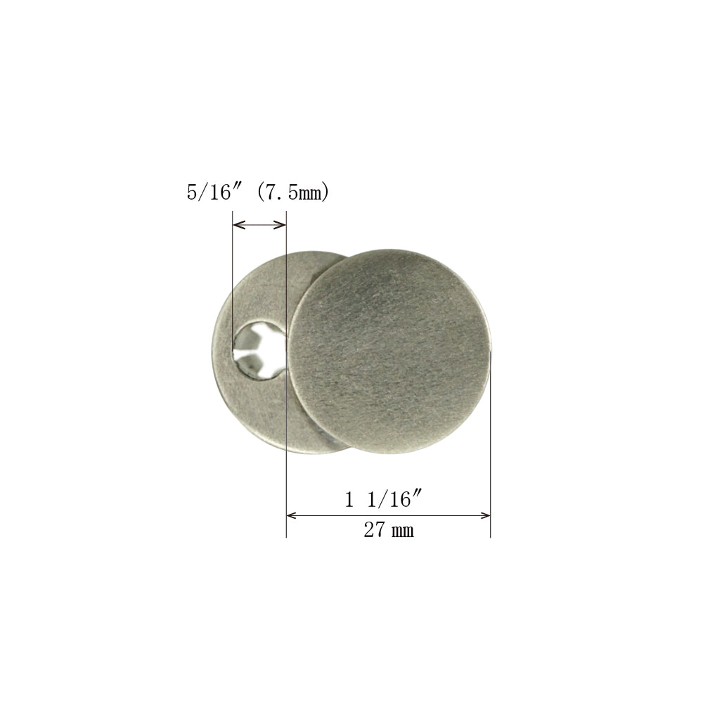Hikiake Sliding Keyhole Cover Plate (Escutcheon) | Length 1" ( 25mm )