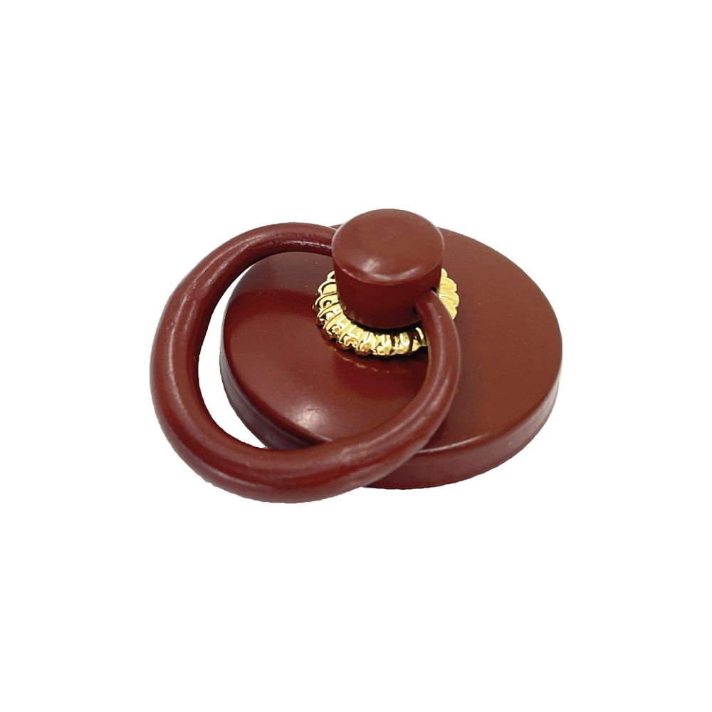 Lacquered with Gold Trim Ring Pull  l  Ring Diameter 1 3/8" (35mm)